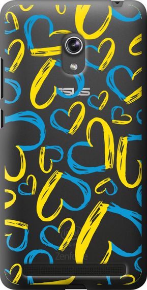 Чехол на Asus ZenFone 6 A600CG Сердца UA "5292u-143-17620"