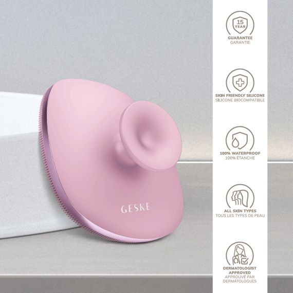 Щітка для тіла GESKE Body Brush metal 4в1 starlight, Рожевий | Зображення 2