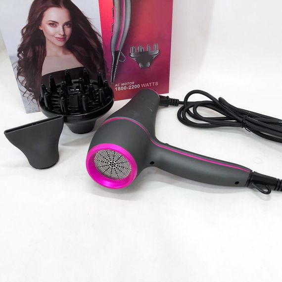 Фен для укладання волосся салонний, Потужний фен для швидкого укладання волосся Хороший потужний YE-86