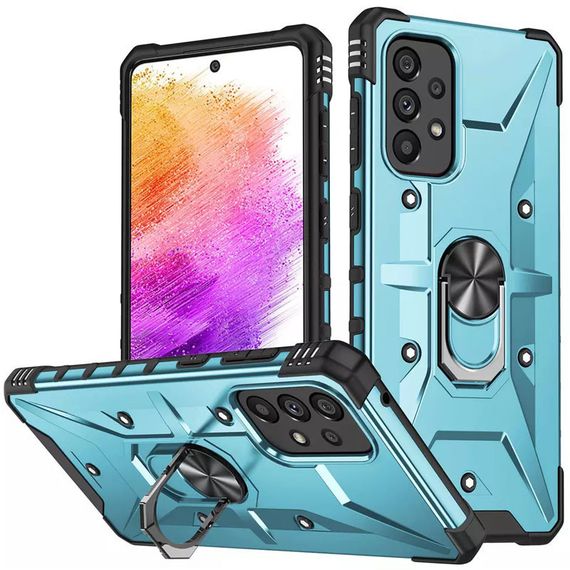 Ударостійкий чохол Pathfinder Ring для Samsung Galaxy A13 4G / A23 4G / M13 4G / M23 5G / A04s, Блакитний