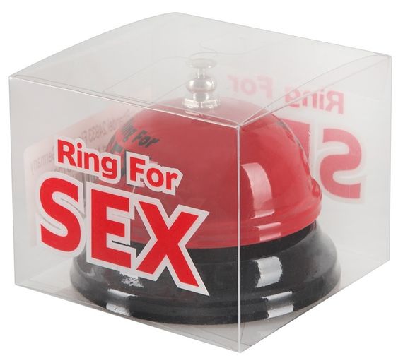 Звонок настольный "RING FOR SEX" бордовый sexstyle | Зображення 2
