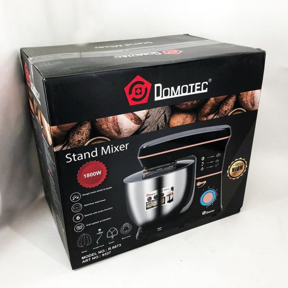 Настольный миксер-тестомес планетарный Domotec R 6673 12 л, Планетарный комбайн Стационарный для дома | Зображення 6