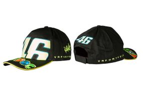 Бейсболка   46 VALENTINO ROSSI   (черная, 100% хлопок)