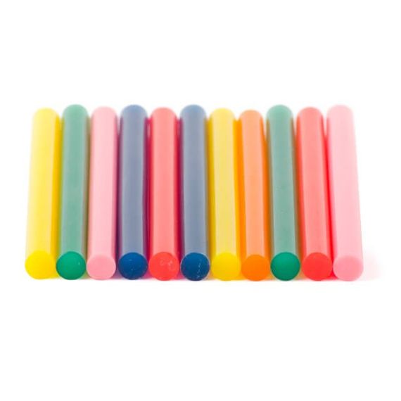 Комплект стрижнів клейових кольорових 11,2*100 мм, 12 од. INTERTOOL RT-1027 | Зображення 1