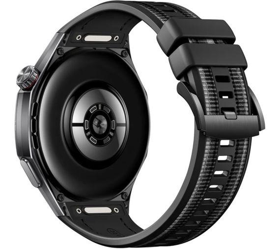 Силіконовий ремінець Primolux Nylon Silicone для смарт-годинника Huawei Watch GT 6 Pro 46mm - Black Silver | Зображення 1