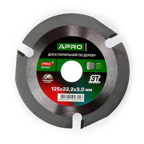Диск пиляльний для дерева з твердосплавними напайками 125х22.2 мм 3Т APRO 8300981