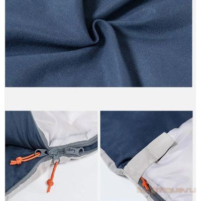 Спальный мешок Naturehike двомісний NH21MSD06 темно-синій (6927595795323) | Зображення 2