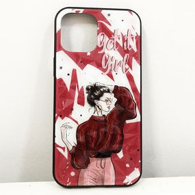 Чехол для Apple Iphone 12 Pro Max. Get it JR-873 girl! красный