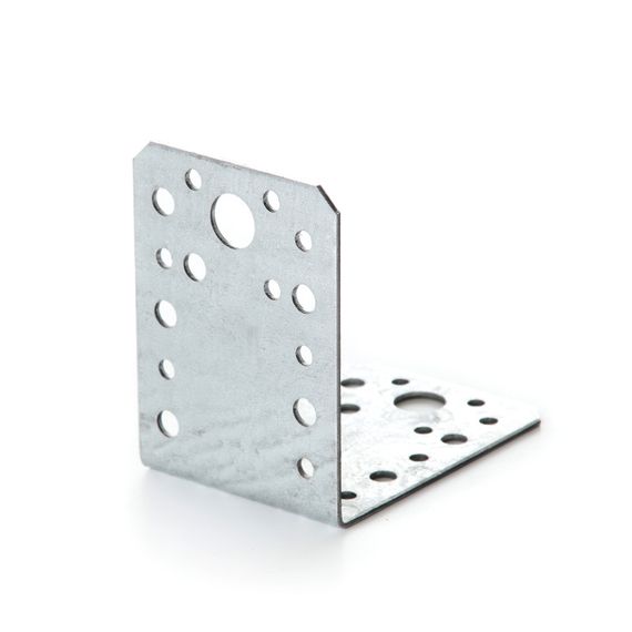 Угольник универсальный 90х90х65х2.0мм оц. (пачка, кратно 10шт) APRO | Зображення 1