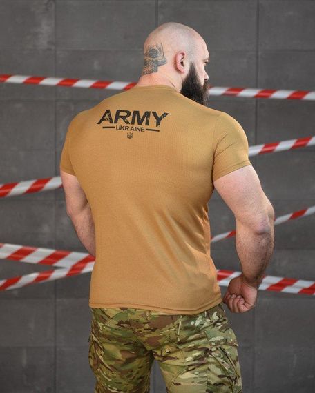 Тактическая потоотводящая футболка SABUR арми кайот ВТ6573 | Зображення 2