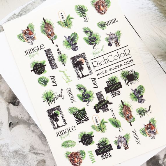 Рифлений слайдер RichColor 036 на водяній основі (6.5x9.5см)