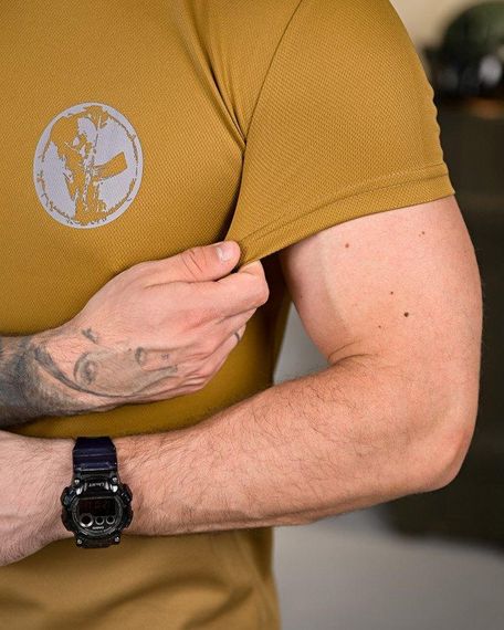 Тактична потоотводна футболка battle coyot ПП4648 | Зображення 4