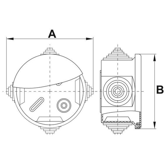 Распределительная коробка 50*50 IP55 PP RAL9016 Ny95000750 | Зображення 4