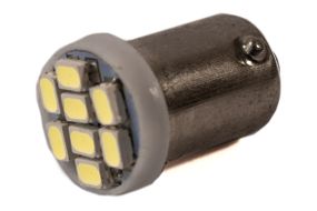 Светодиодная лампа AllLight T 8.5  8 диодов 3014 BA9S 12V WHITE