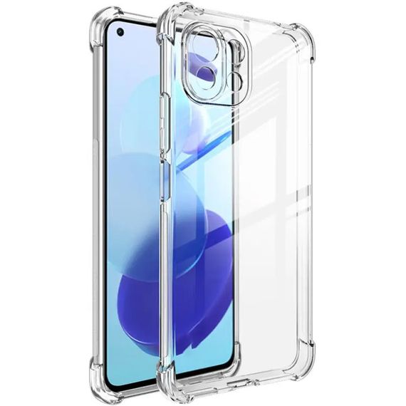 TPU чохол GETMAN Ease logo посилені кути Full Camera для Xiaomi Mi 11 Lite Безбарвний (прозорий)