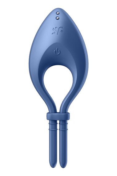 Эрекцинное виброкольцо с функцией управления телефоном Satisfyer Bullseye синий sexstyle | Зображення 2