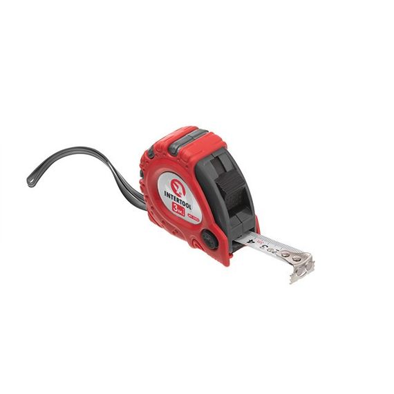 Рулетка з фіксатором 3 м "Супер Магніт" INTERTOOL MT-03031