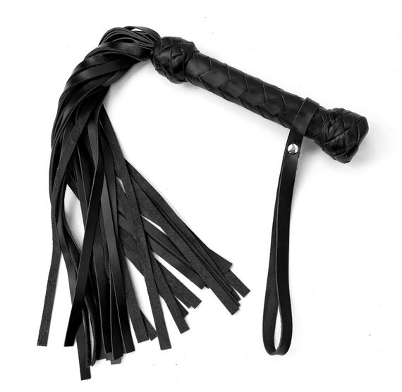 Флоггер маленький/мартинет, 30 хвостів по 35 см Art of Sex - Flogger Martinet, Чорний
