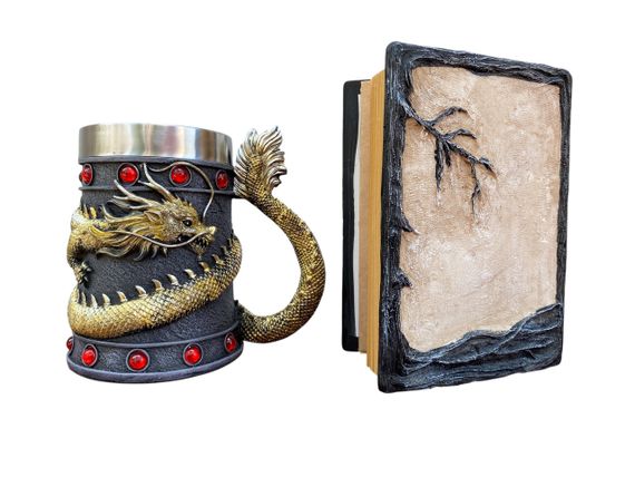 Подарунковий набір Кухоль 3D Танард Gold Rose та Блокнот 3D «Тінь Ворона» | Зображення 1