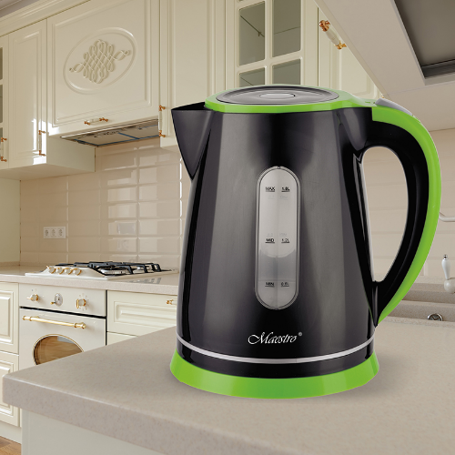 Електрочайник 1,8л 2000W (диск) чорний MR-058-BLACK Maestro | Зображення 2