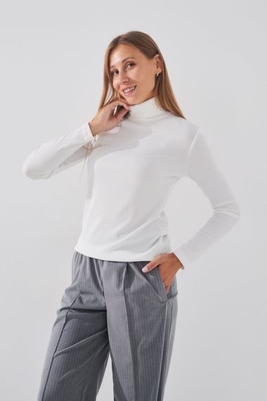 Гольф однотонний жіночий 806 50 Молочний (2000990667168D) shop (2000990667168) | Зображення 2