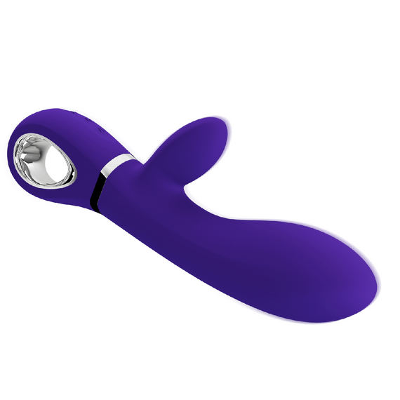 Вібратор з м'якою головкою і кліторальной стимуляцією Pretty Love - Thomas USB Purple, BI-014621-3 Sex Aura | Зображення 3