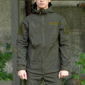 Куртка Soft Shell Олива Софтшелл Демісезон