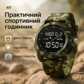 Часы на руку для военных SKMEI, Хорошие мужские часы фирма Многофункциональные военные JO-83