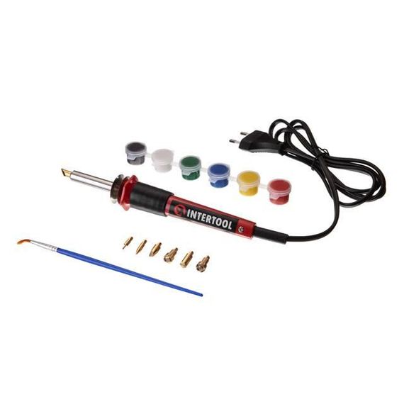 Набір для випалювання 30 Вт, 230 В, 7 насадок INTERTOOL RT-2040 | Зображення 2