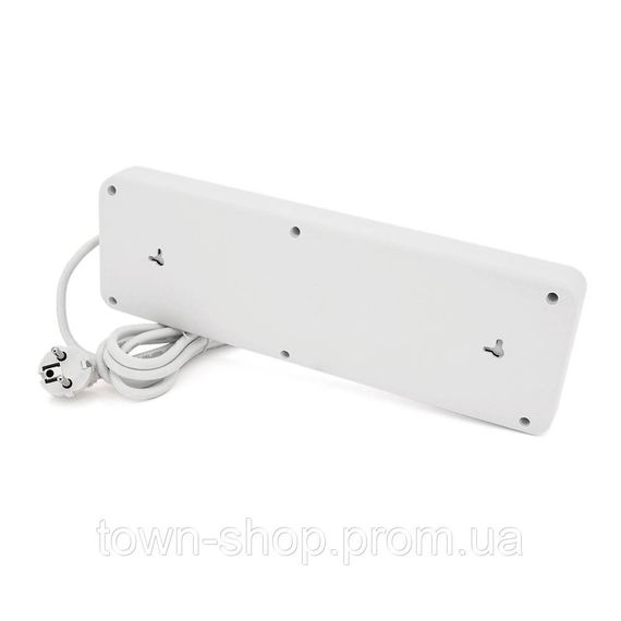 Сетевой фильтр F35U, 10 розеток EU + 4 USB + 2 PD, кнопка включения с индикатором, 2 м, 3х0,75мм, 2500W, | Зображення 1