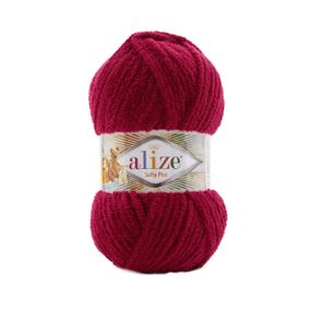 Пряжа Alize Softy Plus 107 нитки для плетіння гачком і спицями