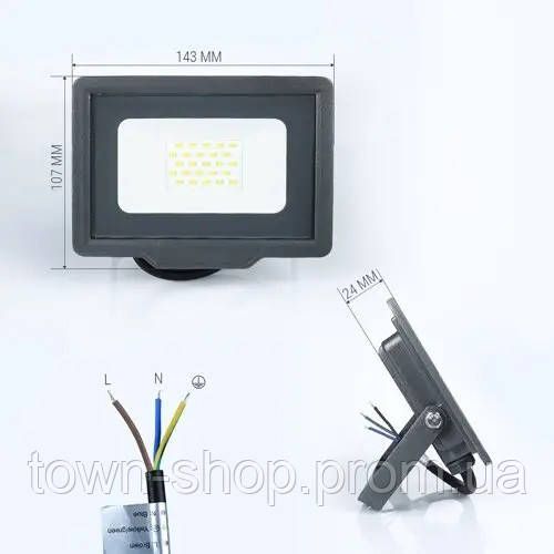 Светодиодный прожектор BIOM 150W S5-SMD-150-Slim 6200К 220V IP65 | Зображення 1