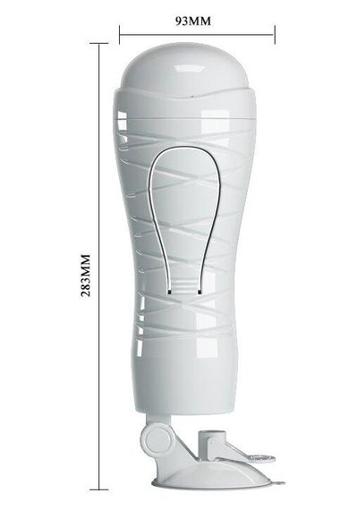 Мастурбатор ротик з вібрацією Crazy Bull-FLORA, BM-00900T48Z-2 Sex Aura | Зображення 4