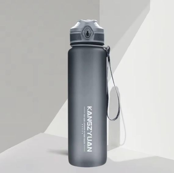 Бутылка KANGZYUAN 500 мл - Черная Tritan BPA-free, ударопрочная, спортивная с герметичной крышкой | Зображення 7