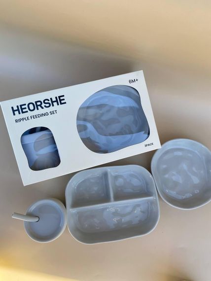 Набір для годування HEORSHE Ripple Gray | Зображення 6