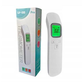 Цифровой инфракрасный бесконтактный термометр GP-100 Pro Белый