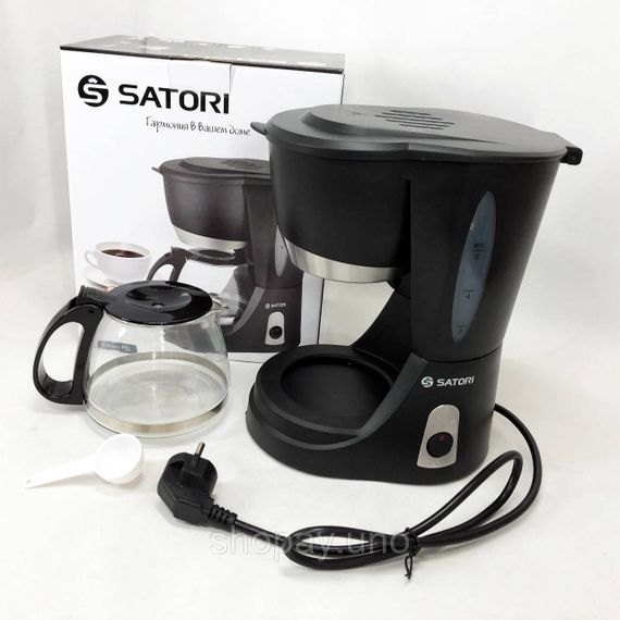 Електрокавоварка крапельного типу Satori SCM-600-PBL 650 Вт, Крапельна кавоварка з автовідключенням XP-13 | Зображення 6