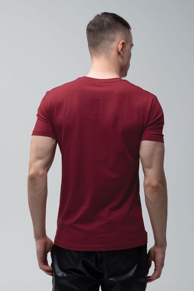 Чоловіча Футболка Sun`s House  розмір: 5XL Бордовий (арт. RY-U0102-Burgundy) | Зображення 2