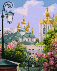 Картина за номерами "Кіїв златоверхий навесні" KHO3629 40х50 см