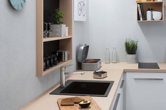 Змішувач для кухні Hansgrohe Focus M42, довж.виливу - 217мм, поворотний, 1важіль, KM120, хром (71806000) | Зображення 1