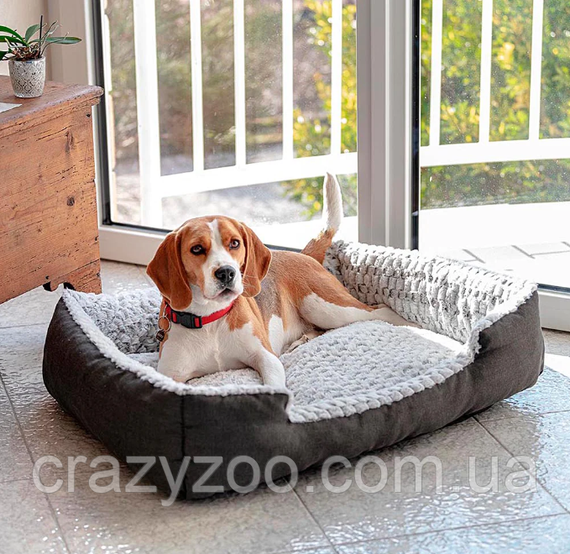 Лежак для собак і котів Ferplast Sweetie 90 зі штучним хутром сірий 91x72 x19 см 81064799 | Зображення 2