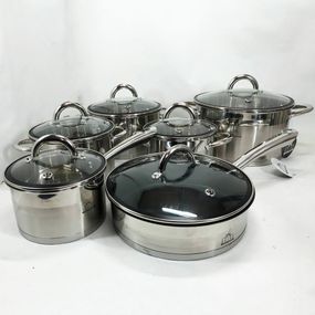 Набор кастрюль для электронной плиты, Набор кастрюль премиум каструль с антипригарным покрытием RD-93