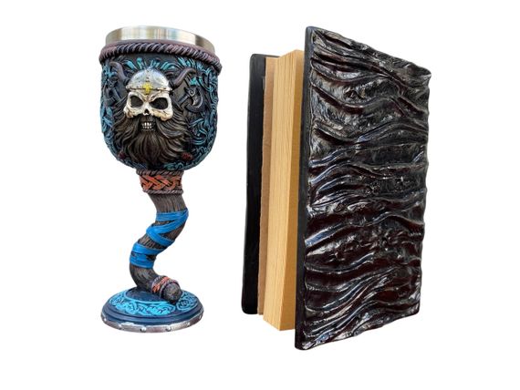 Подарунковий набір Келих 3D Молот Тора Вікінг і Блокнот 3D «Книга, що дивиться у відповідь» | Зображення 1