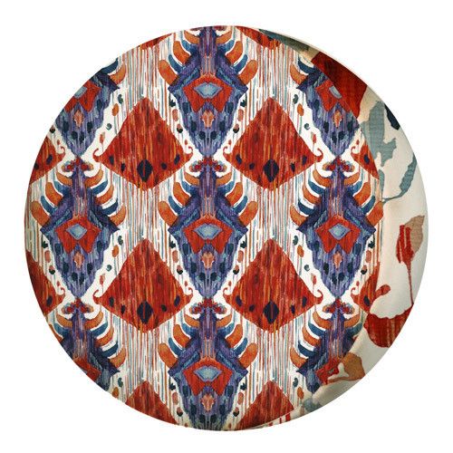 Подушка пуфік кругла Etno ornament 35 см (PP_SEA003)