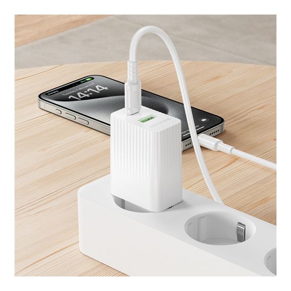 Мережевий зарядний пристрій Borofone BAS76A 1USB-C/1USB PD/QC 30W | Зображення 8