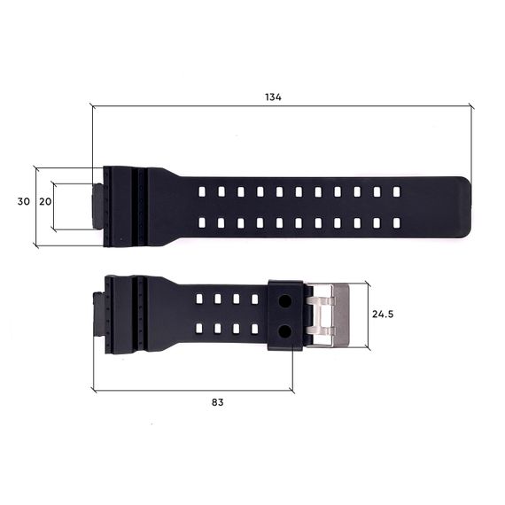 Ремінець для годинника Skmei 1688BK Black | Зображення 2