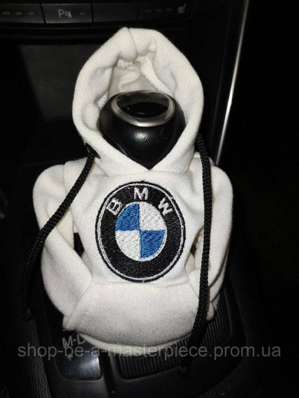 Чохол кофта Худі аксесуар на КПП  Car Hoodie БМВ BMW молочний подарунок автомобілісту 10070