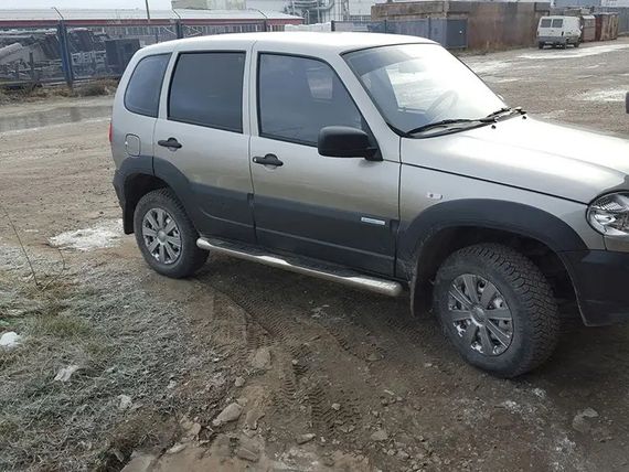 Бічні труби (2 шт, нерж) для Chevrolet Niva | Зображення 4