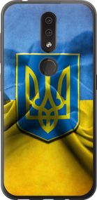 Чехол на Nokia 4.2 Флаг и герб Украины 1 "375u-1680-17620"