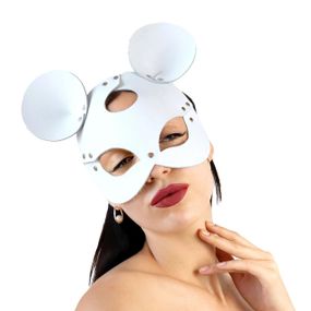 Шкіряна маска мишки Art of Sex - Mouse Mask, колір Білий Sex Aura